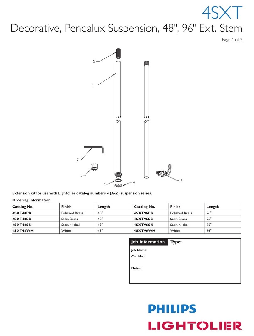 Lightolier 4SXT User manual