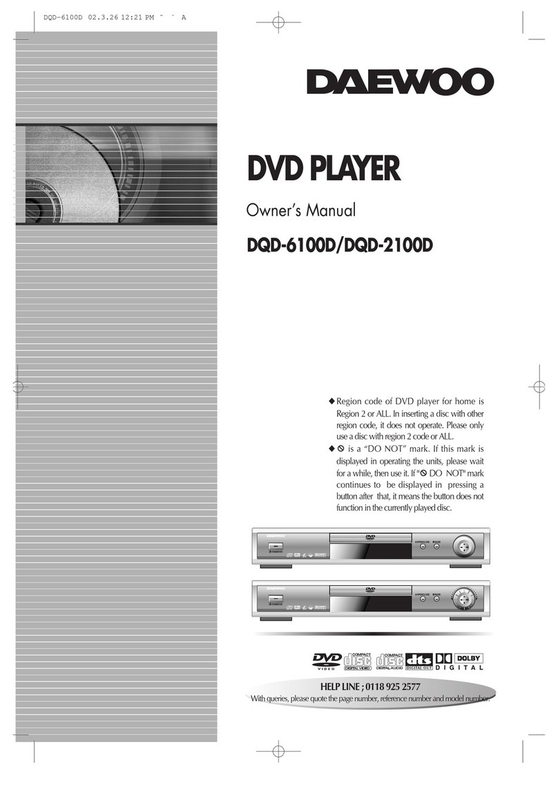 Daewoo DQD-6100D owner's manual