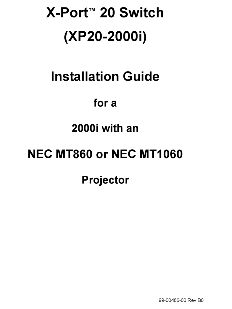 Smart Technologies X-Port 20 Switch XP20-2000i installation guide