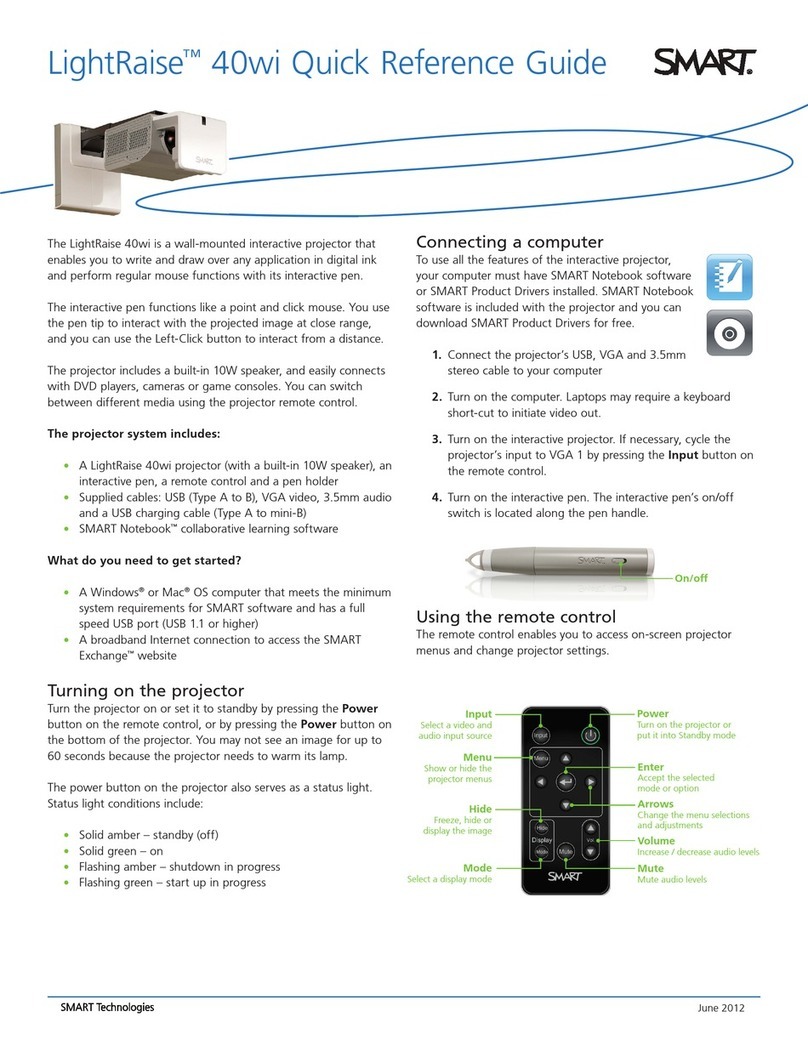 SMART LightRaise 40wi User manual