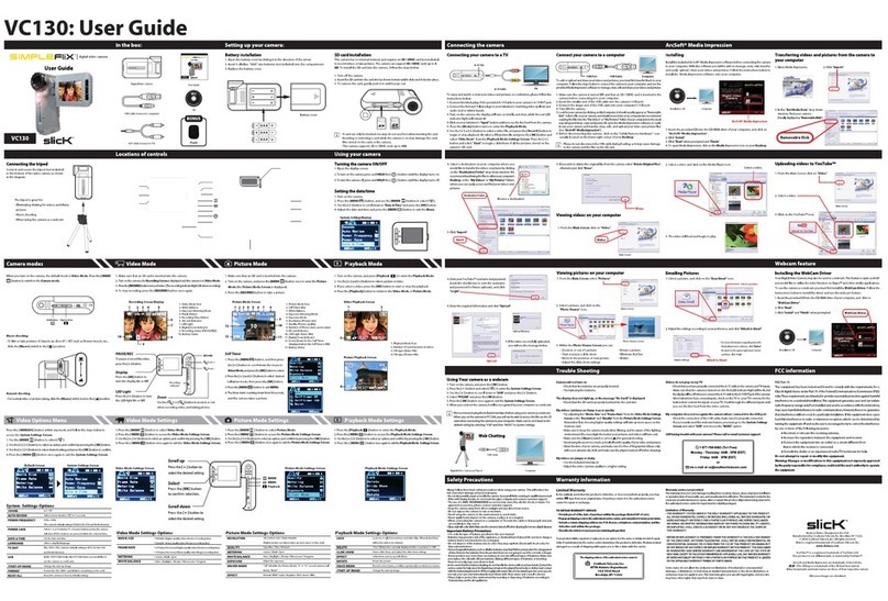 Slick SIMPLEFliX VC130 user guide