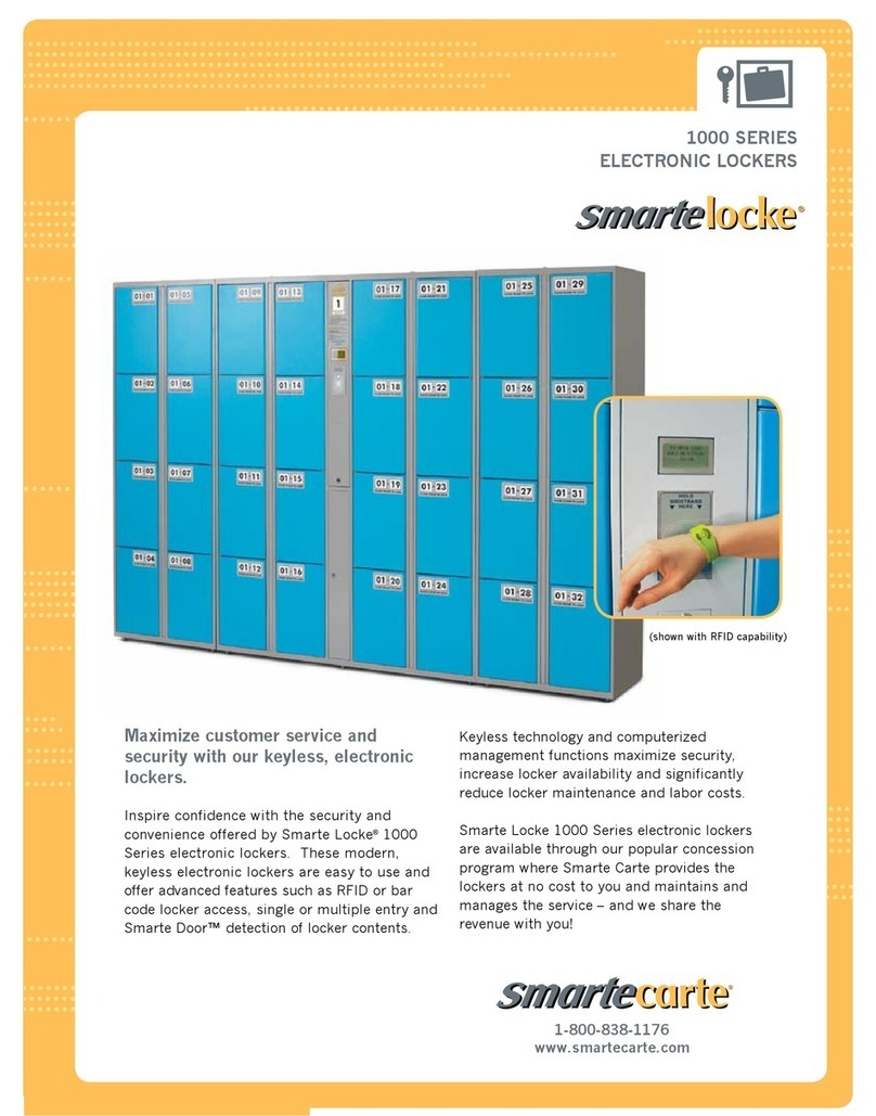 Smartecarte smartelocke 1000 Series specification Smartecarte smartelocke 1000 Series specification