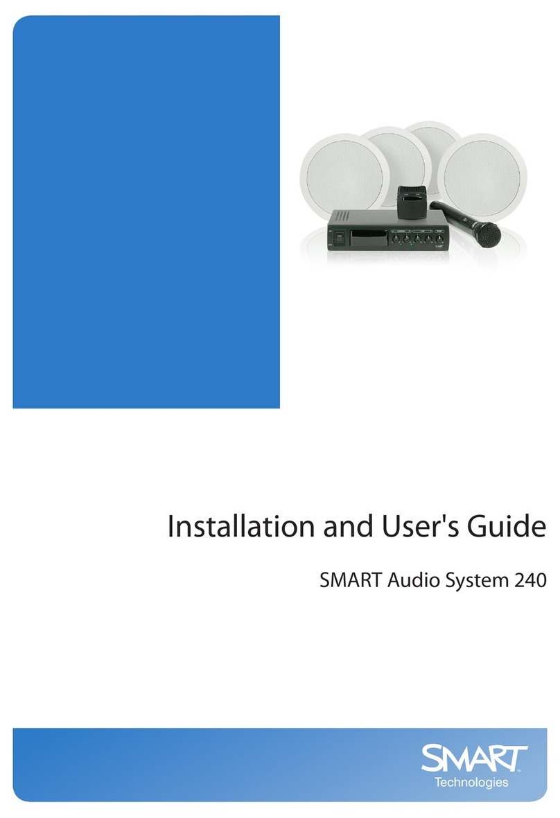 Smart Technologies SMART Audio System 240 Installation and user guide Smart Technologies SMART Audio System 240 Installation and user guide