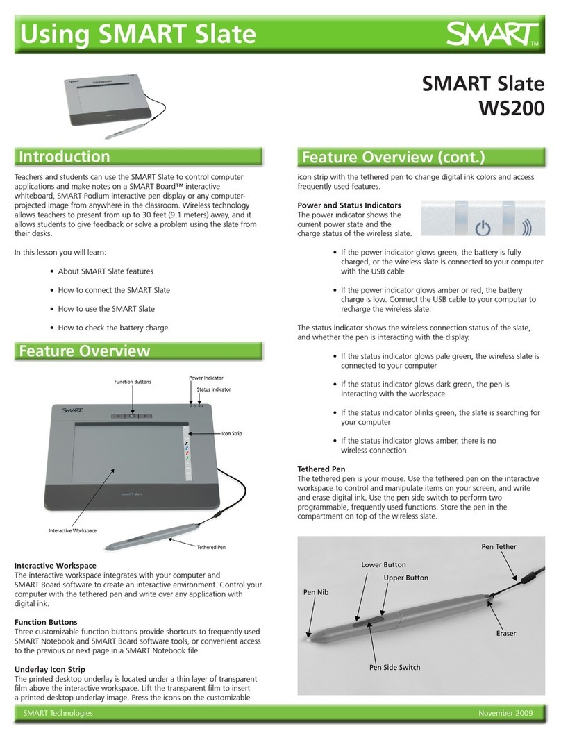 Smart Technologies SMART Slate WS200 User manual