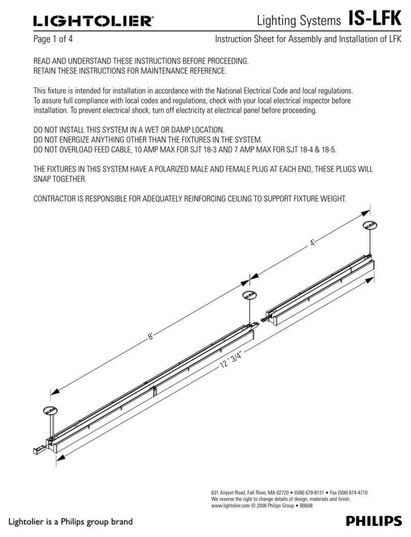 Lightolier IS-LFK Instruction Manual