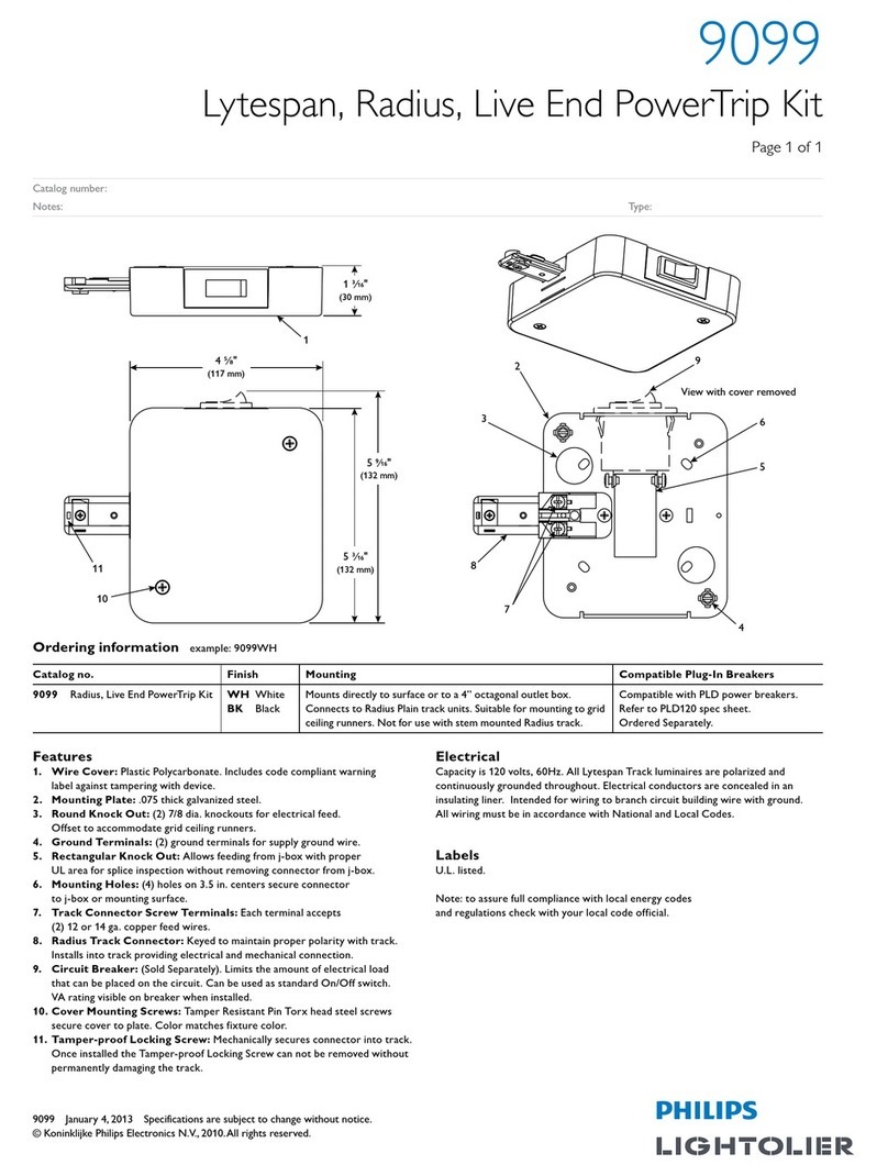 Lightolier 9099 specification