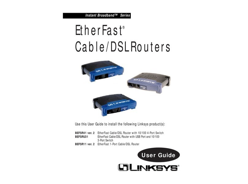 Linksys Instant Broadband Series User manual