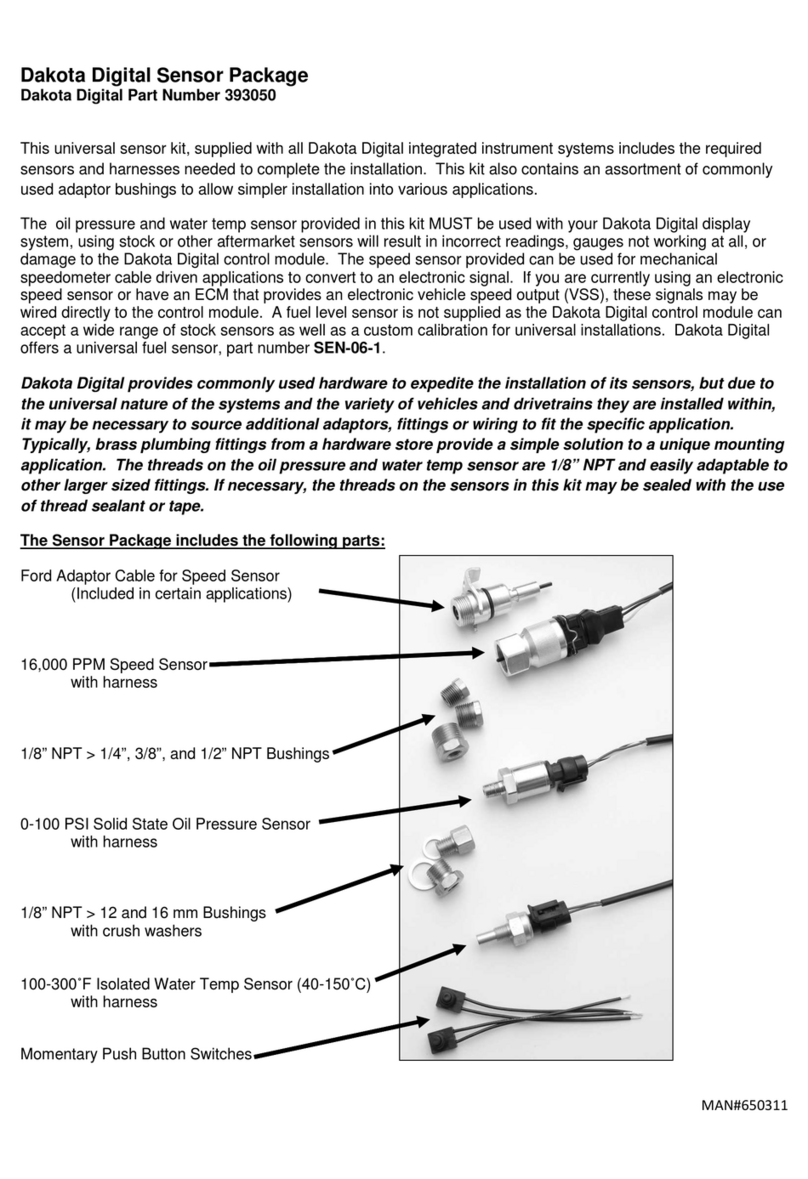 Dakota Digital 393050 User manual