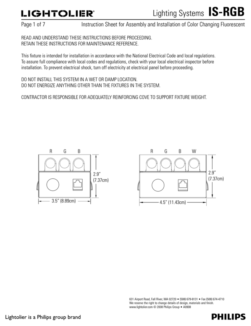 Lightolier IS-RGB Instruction Manual