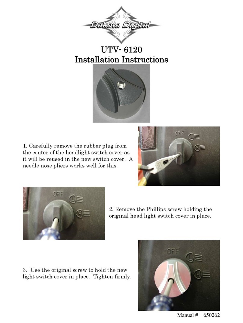 Dakota Digital UTV- 6120 installation instructions