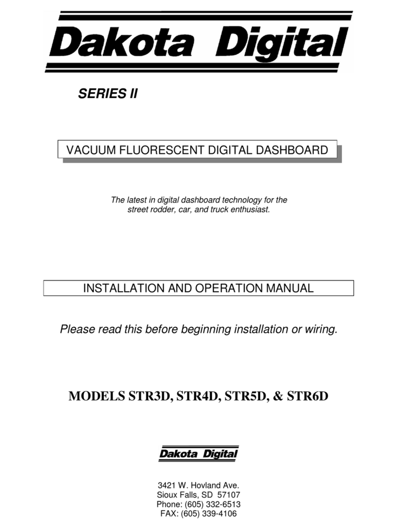 Dakota Digital STR3D Installation and operation manual