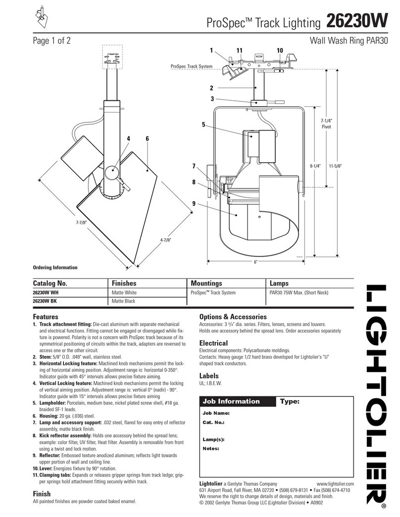 Lightolier ProSpec 26230W User manual