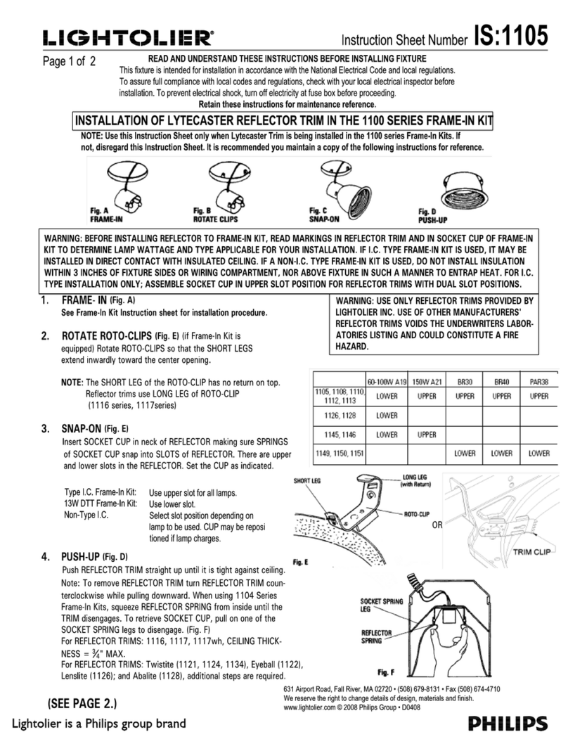 Philips 1100 sreies User manual