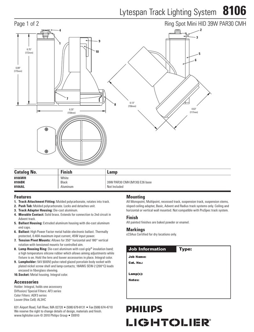 Philips Lytespan 8106 specification Philips Lytespan 8106 specification