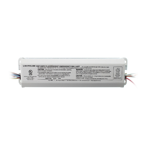 Lightolier FBP100FE User manual Lightolier FBP100FE User manual