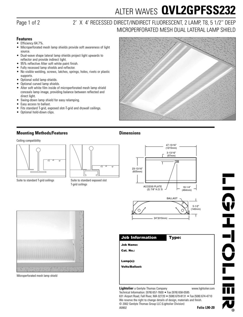 Lightolier QVL2GPFSS232 User manual