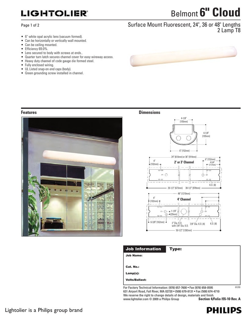 Lightolier 6" Cloud User manual Lightolier 6" Cloud User manual