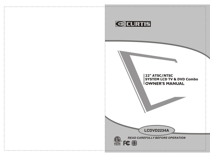Curtis LCDVD2234A User manual