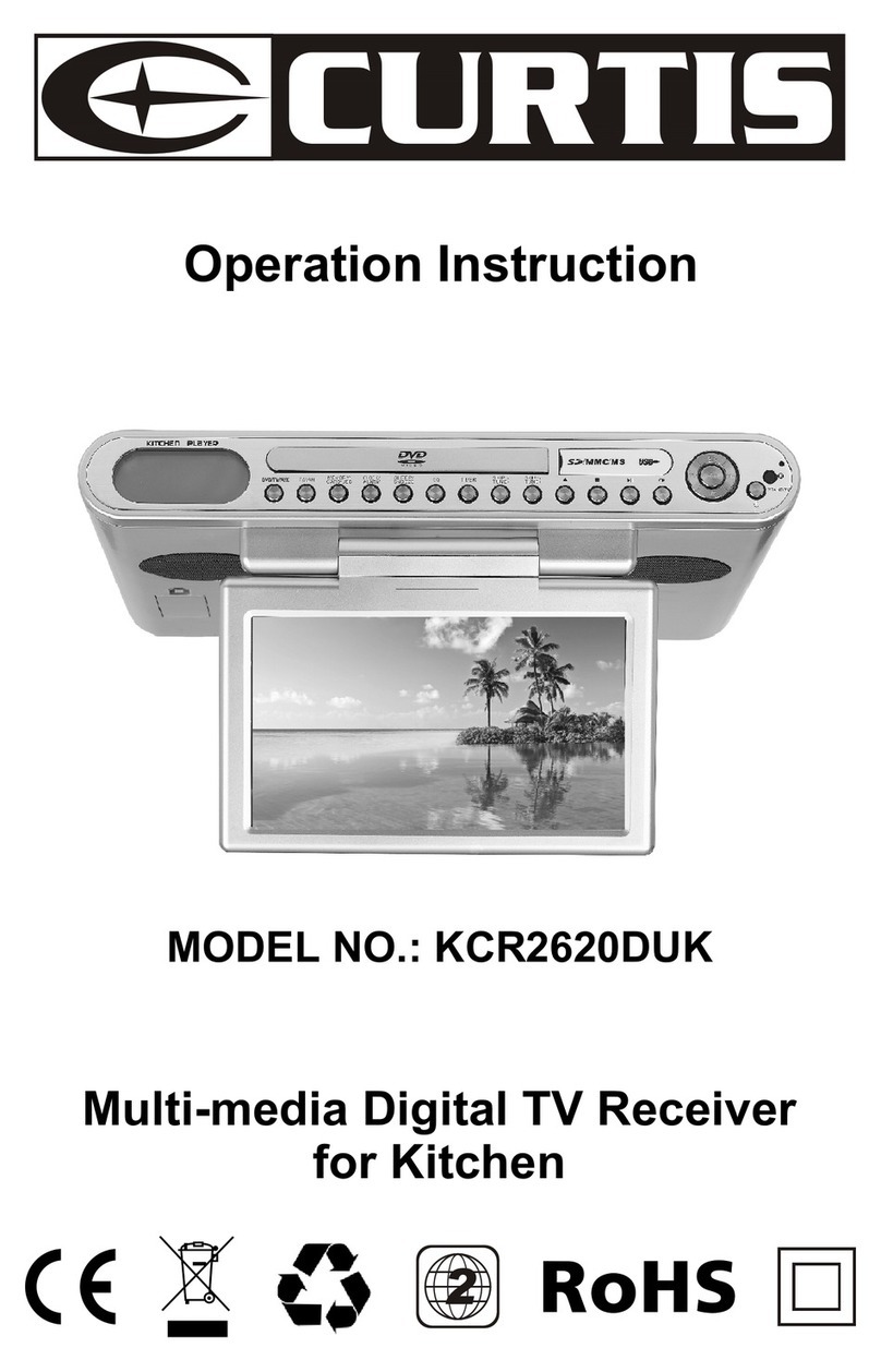Curtis KCR2620DUK Technical manual
