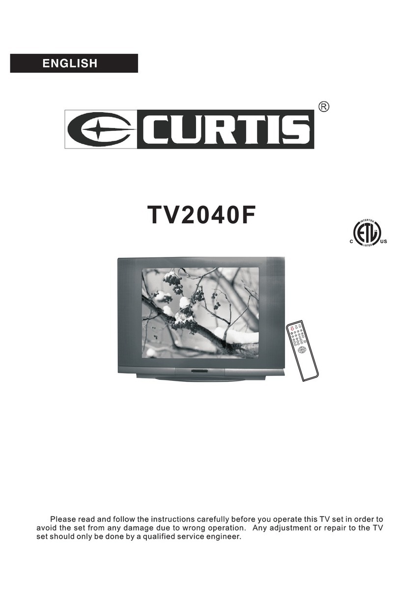 Curtis TV2040F owner's manual