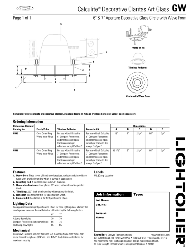 Lightolier Calculite GW specification
