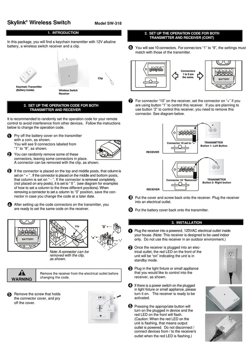 SkyLink SW-318 user manual