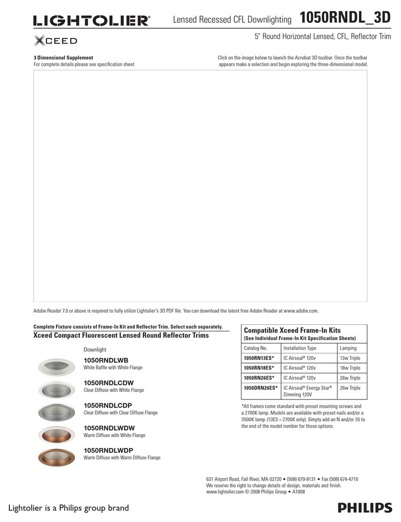 Lightolier Xceed 1050RNDL_3D specification