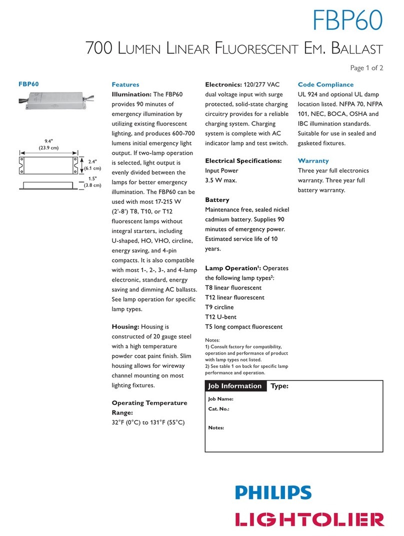 Lightolier FBP60 specification