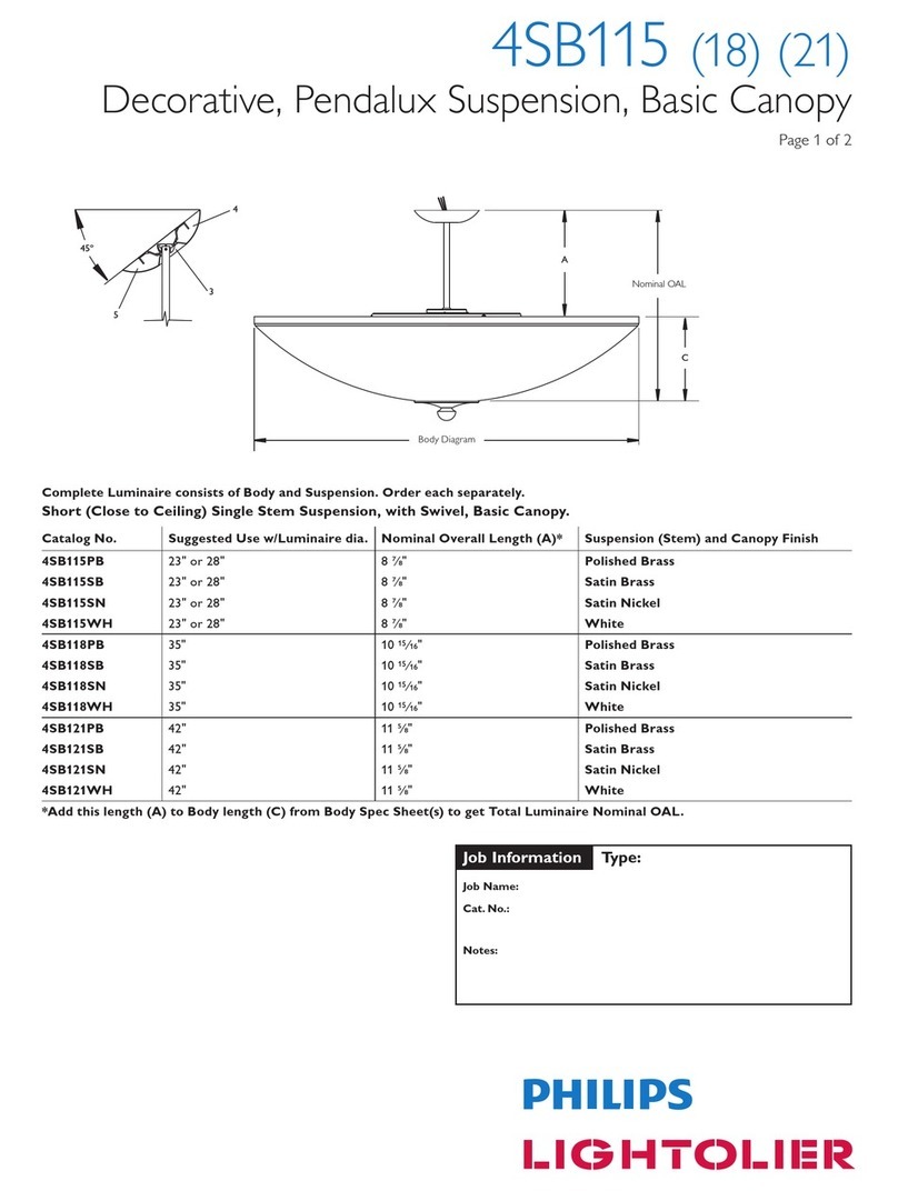 Lightolier 4SB115 User manual