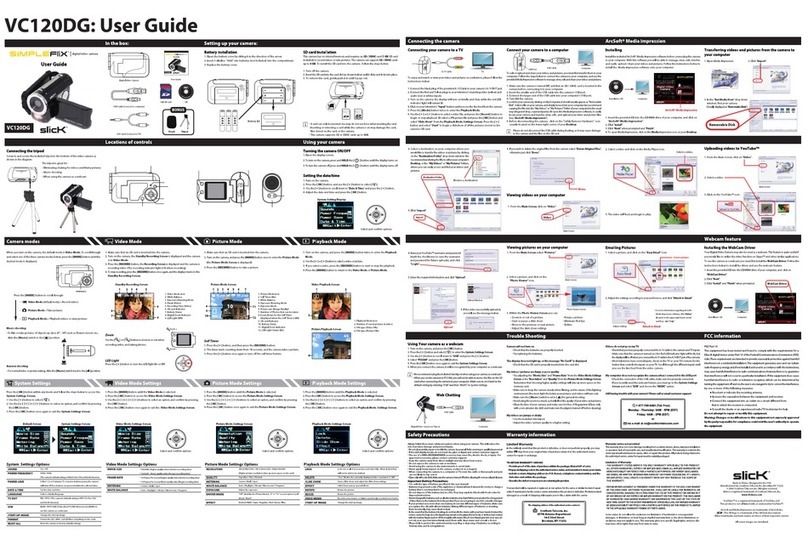 Slick SIMPLEFliX VC120DG user guide