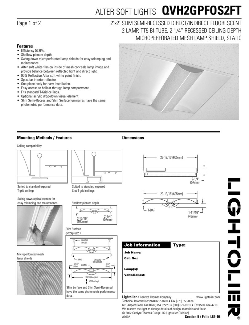 Lightolier QVH2GPFOS2FT specification