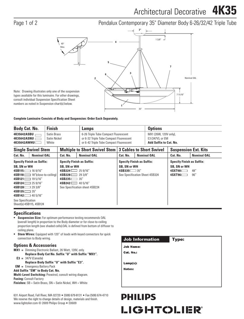 Lightolier 4K35 User manual