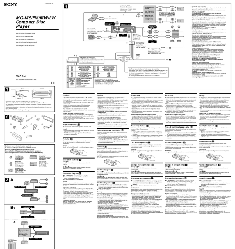Sony MEX-5DI Guide