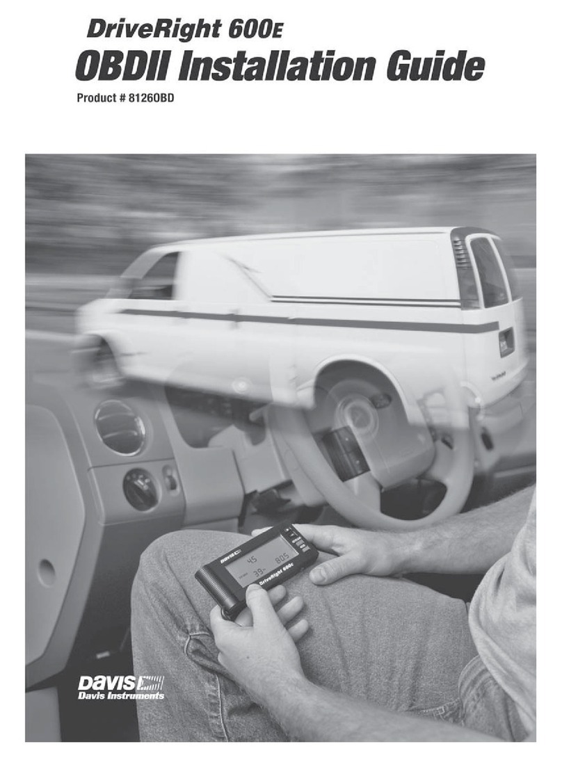 Davis Instruments DriveRight 600E Installation and user's guide... installation guide