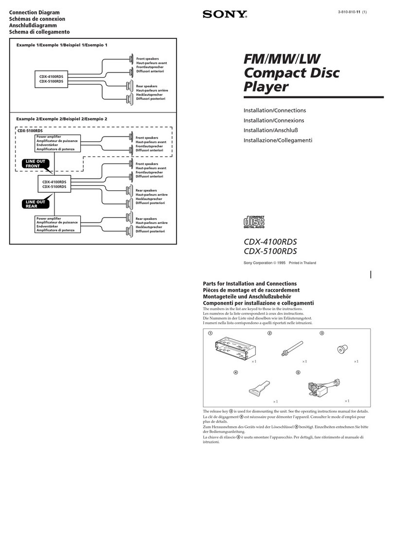 Sony CDX-4100RDS Product guide