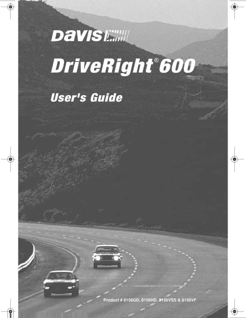 Davis Instruments DRIVERIGHT 600 User manual