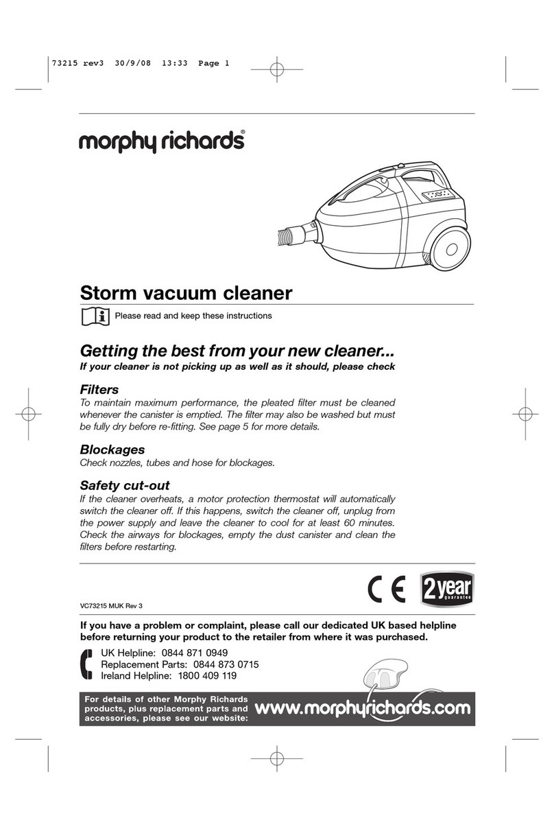 Morphy Richards VC73215 MUK user manual