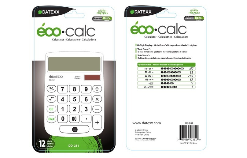 Datexx Eco-Calc DD-361 User manual Datexx Eco-Calc DD-361 User manual