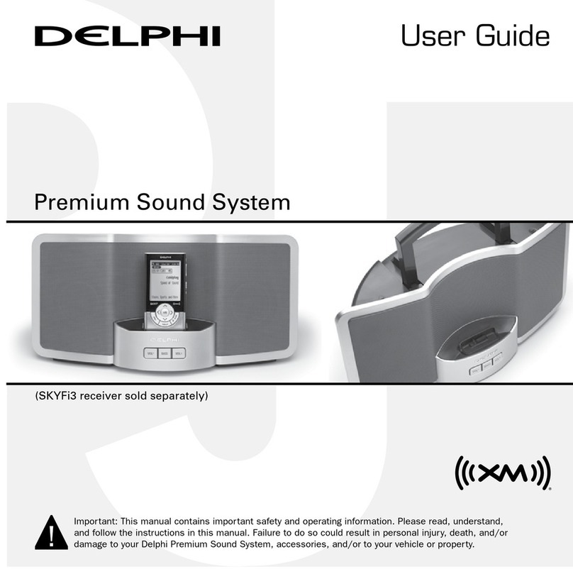 Delphi XM SKYFI3 user guide