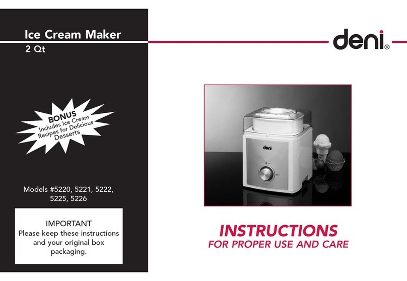Deni 5220 Instructions for proper use and care