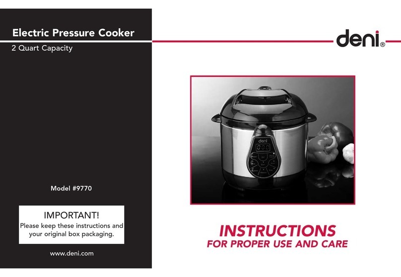 Deni 9770 Instructions for proper use and care