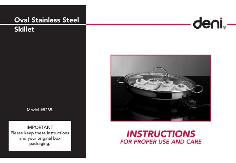 Deni 8285 Instructions for proper use and care