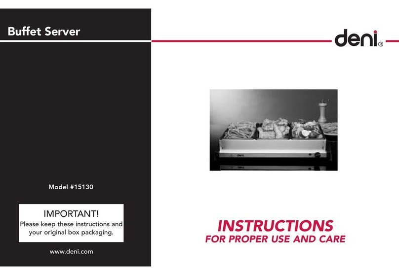 Deni 15130 Instructions for proper use and care