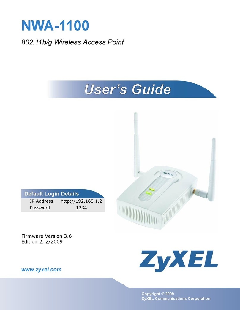 ZyXEL Communications NWA-1100 User manual