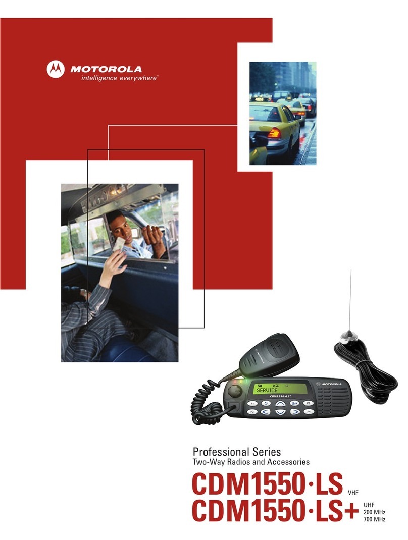 Motorola Professional CDM1550 LS+ User manual