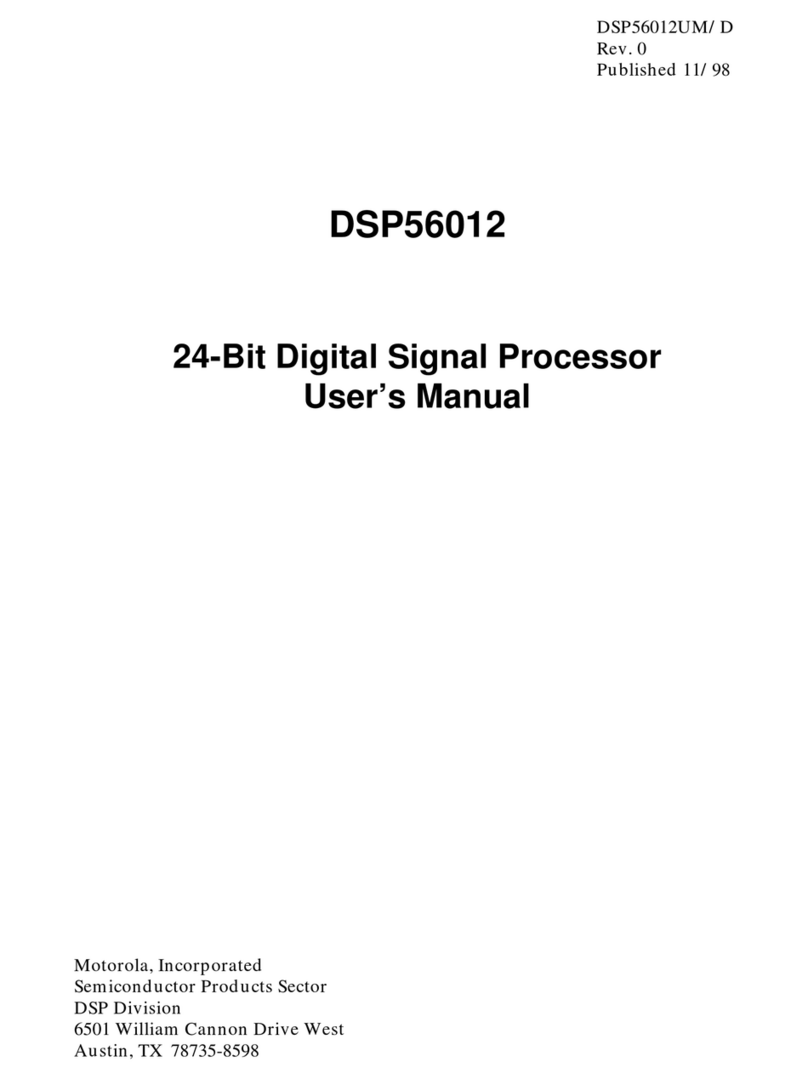 Motorola DSP56012 User manual