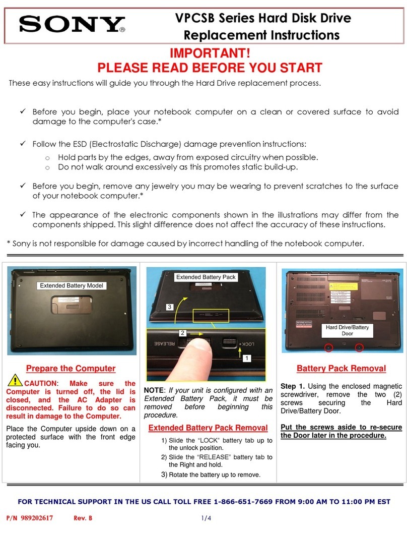 Sony VPCSB Series Guide