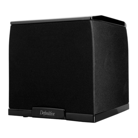Definitive Technology SuperCube 2000 owner's manual