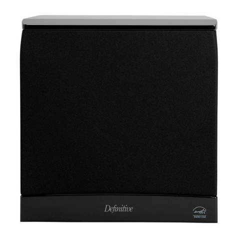 Definitive Technology SUPERCUBE 4000 User manual