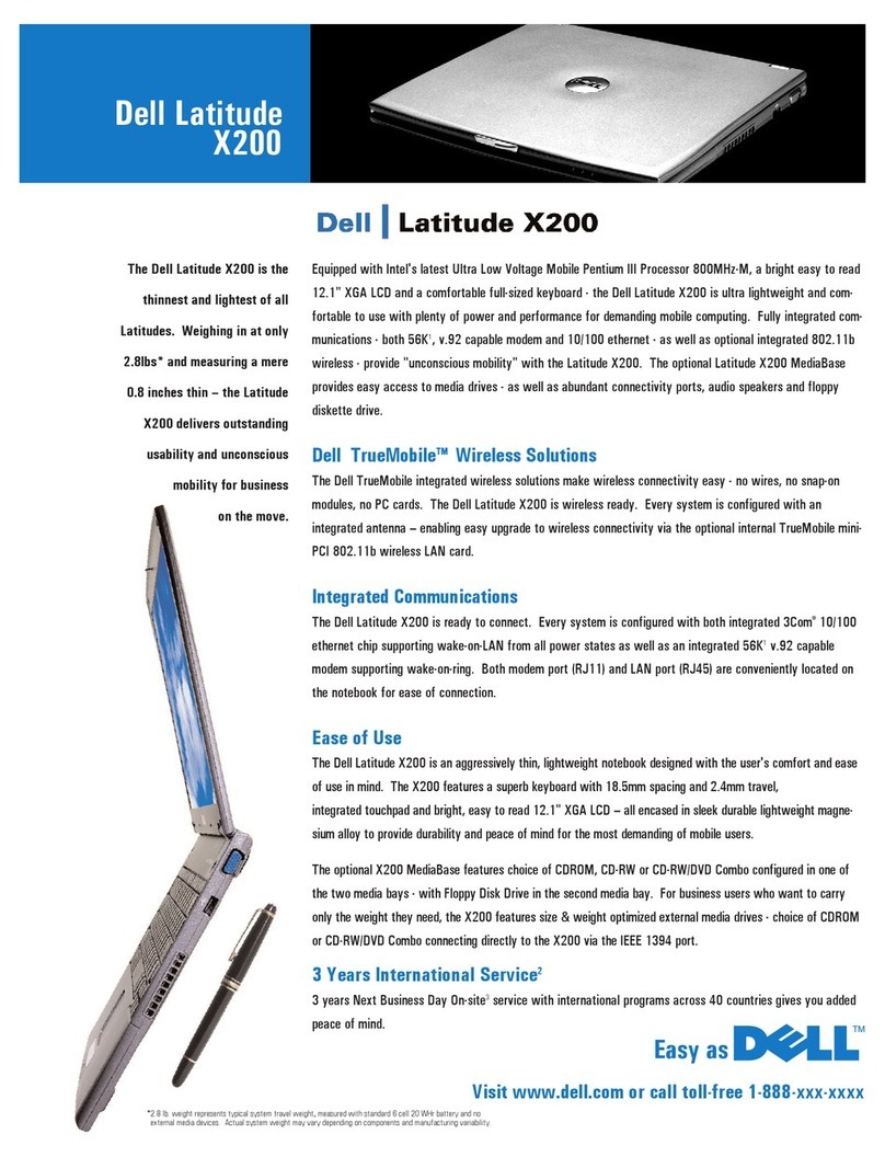 Dell Inspiron X200 specification